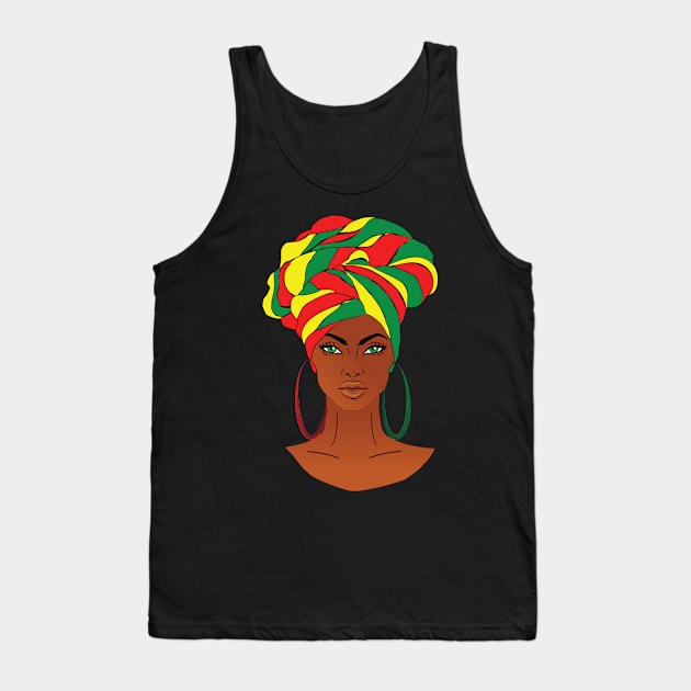 anime black girl colorful 1 Tank Top by medo art 1